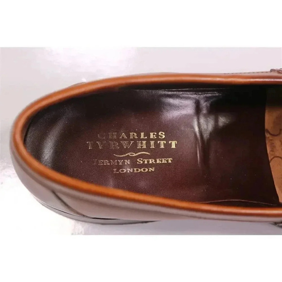 Charles Tyrwhitt Made in England Whiskey Brown Leather Penny Loafers US 10 main image 9